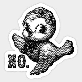 Bird says NO Sticker